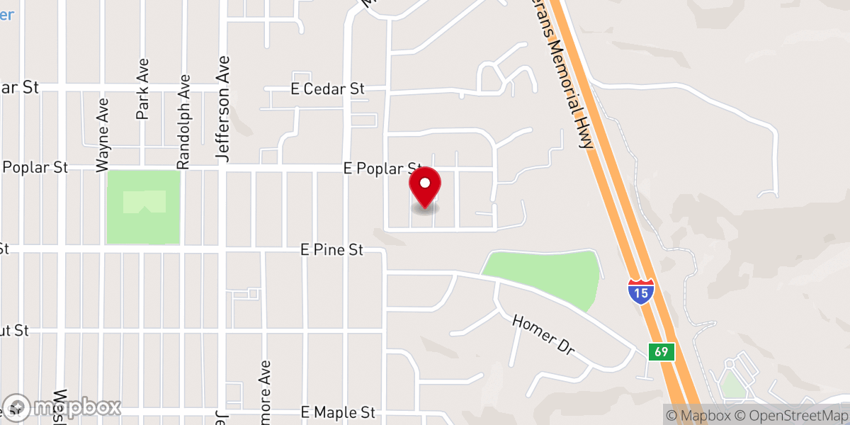 Map showing location of LDS Lakeview Building