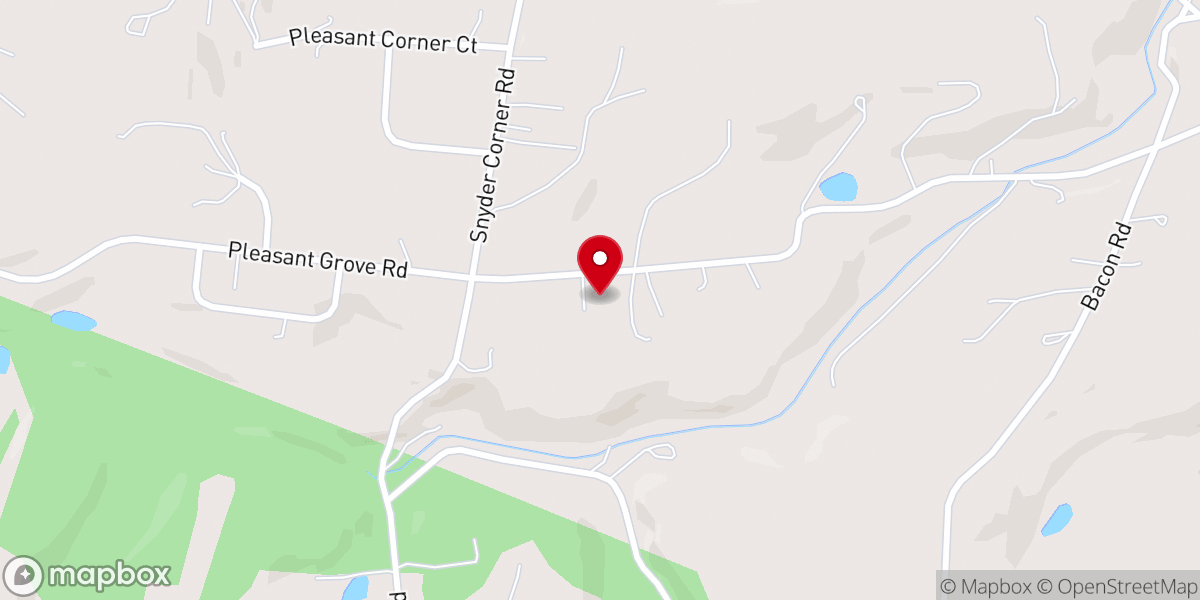 Map showing location of Pleasant Grove Untd Methodist Church