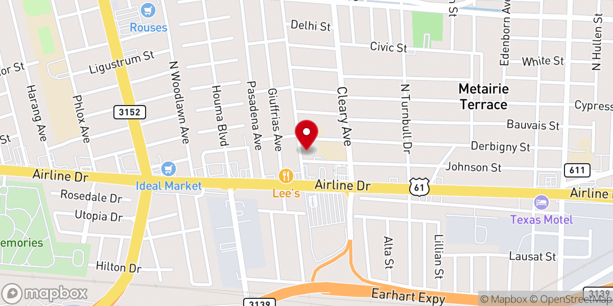 Map showing location of Saint Christopher the Martyr Catholic Church