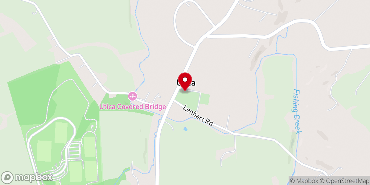 Map showing location of Saint Paul Lutheran Church