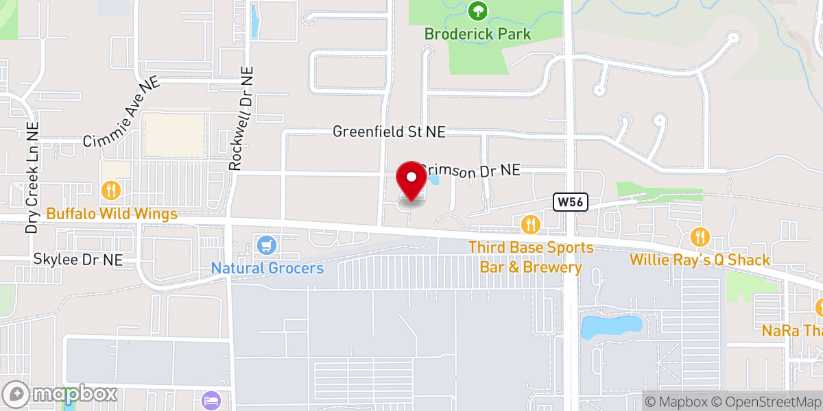 Map showing location of First Church of Christ, Scientist