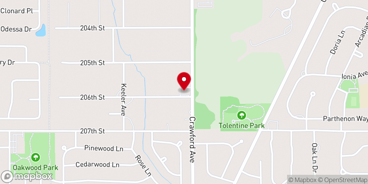 Map showing location of Church of Christ