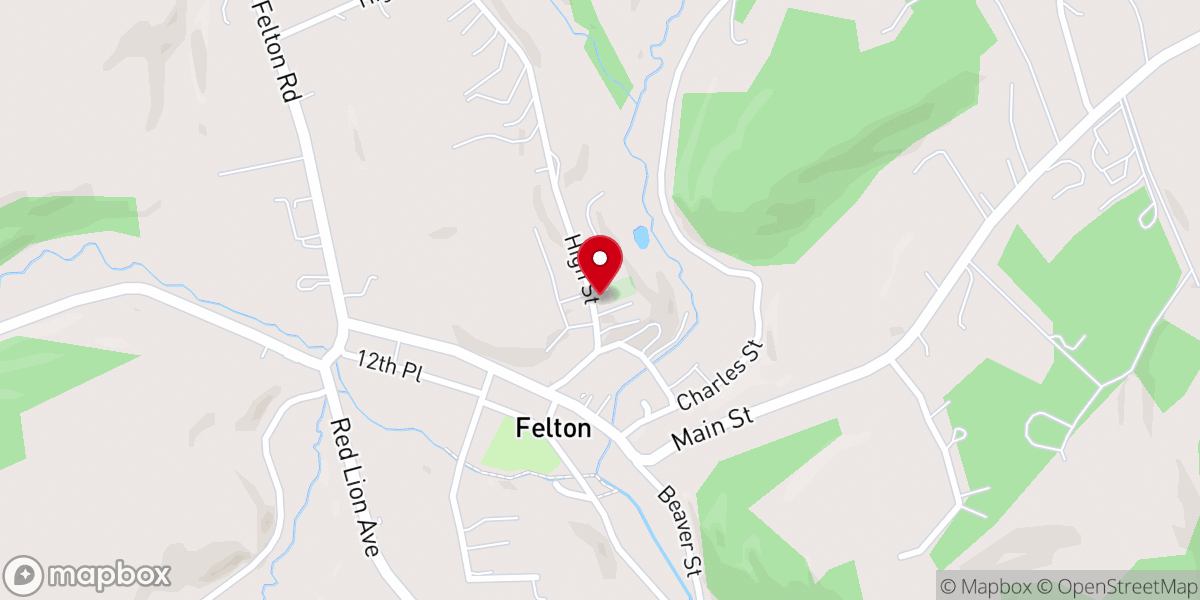 Map showing location of Bethany United Methodist Church