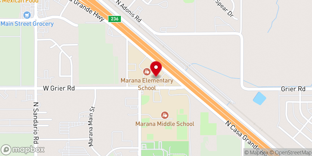 Map showing location of Faith Tabernacle