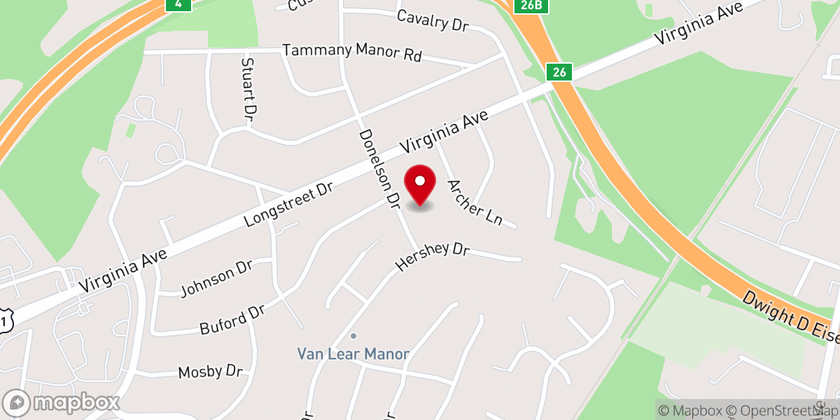 Map showing location of Saint Andrew Presbyterian Church
