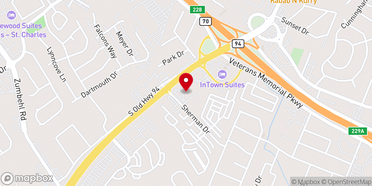Map showing location of St. Robert Bellarmine Parish