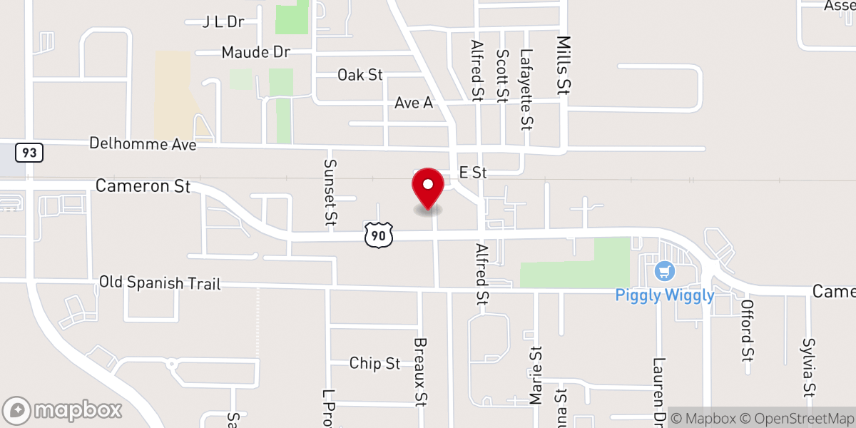 Map showing location of First Pentecostal Church of Scott