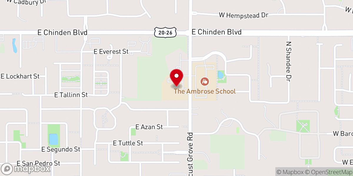 Map showing location of All Saints Presbyterian (Sunday Worship)