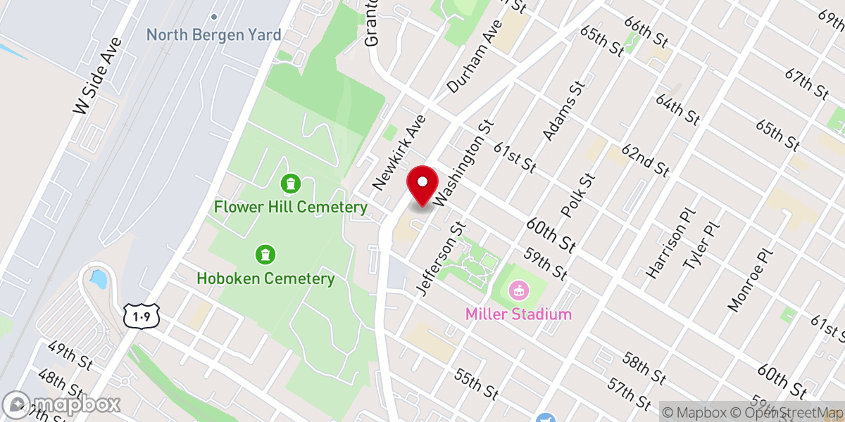 Map showing location of Our Lady of Libera Church