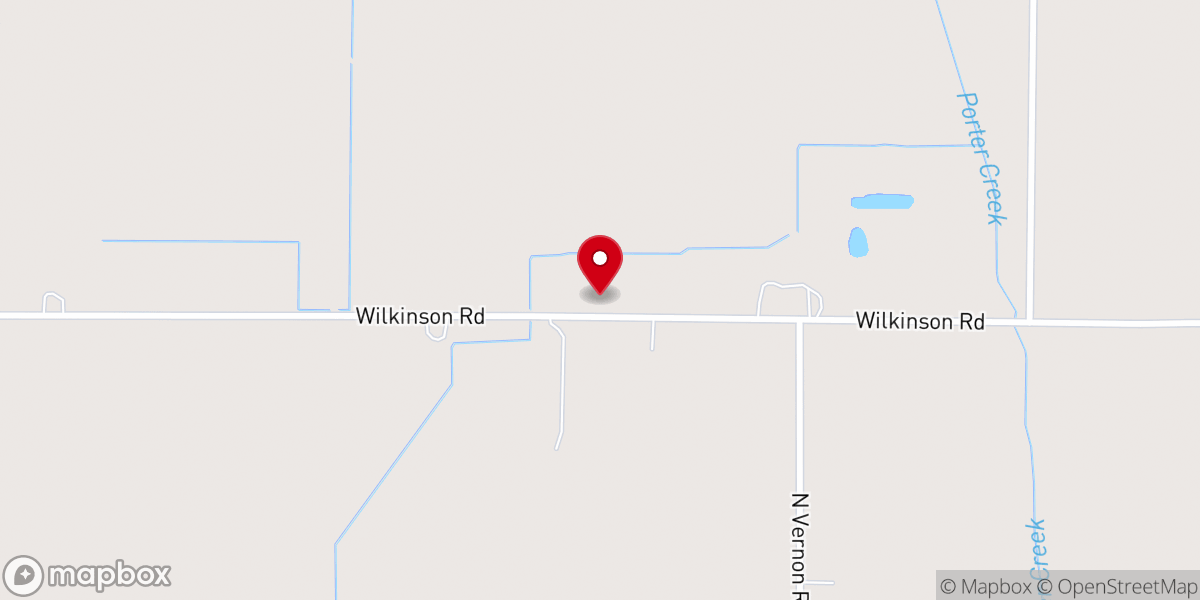 Map showing location of The Corunna Bible Chapel