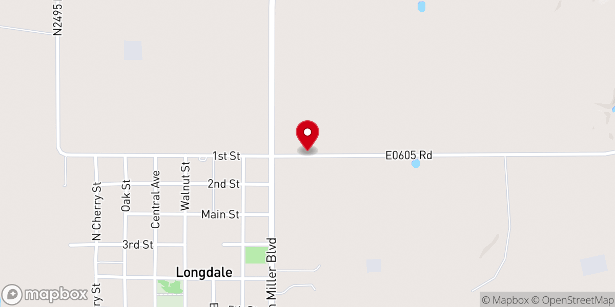 Map showing location of FBC Longdale