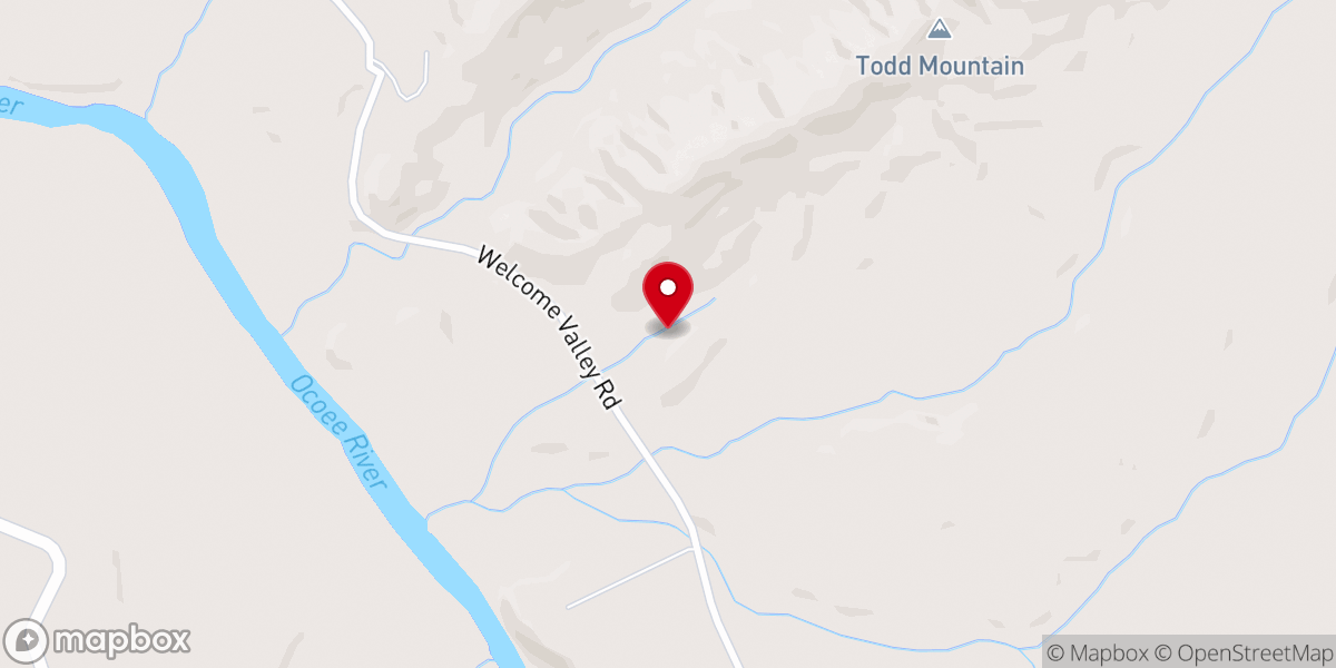 Map showing location of Bigfoot Outfitters