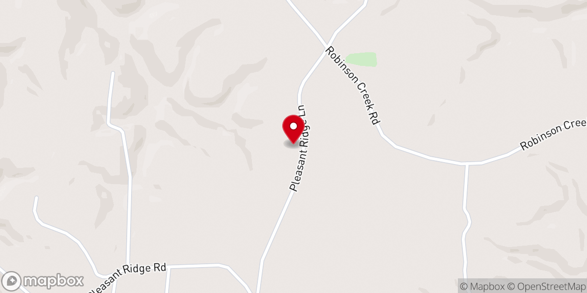 Map showing location of Pleasant Ridge Church of Christ