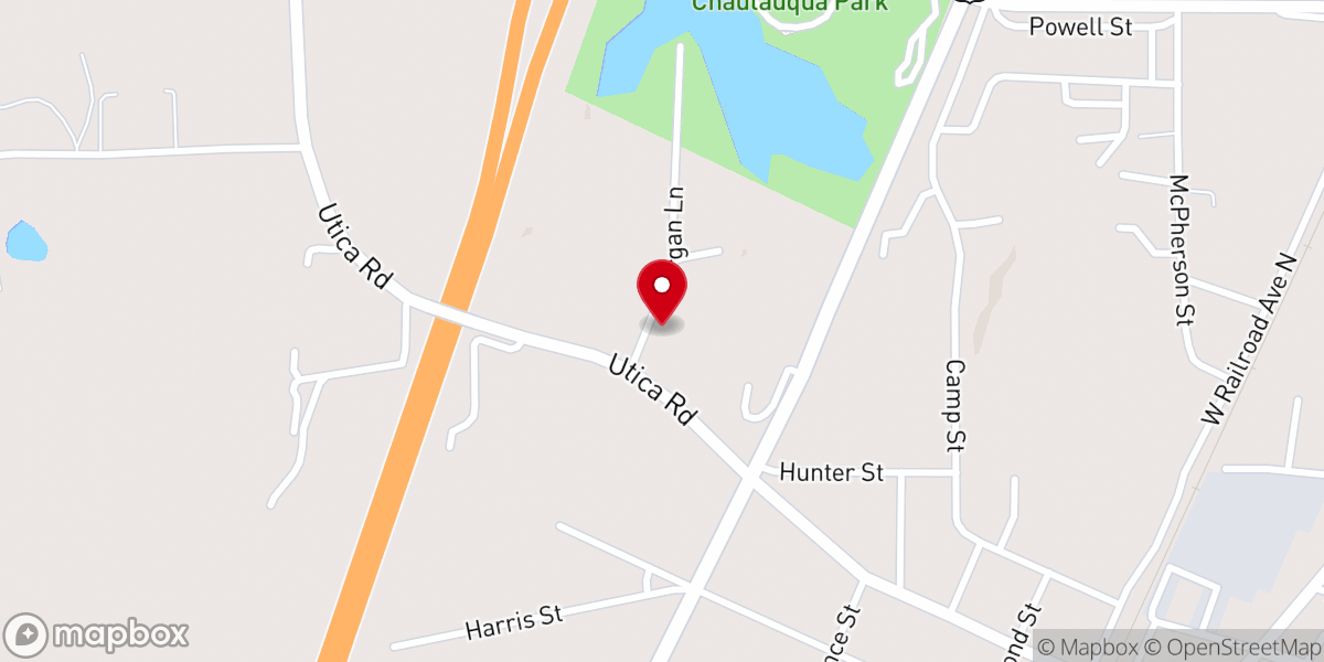 Map showing location of New Pisgah MB Church