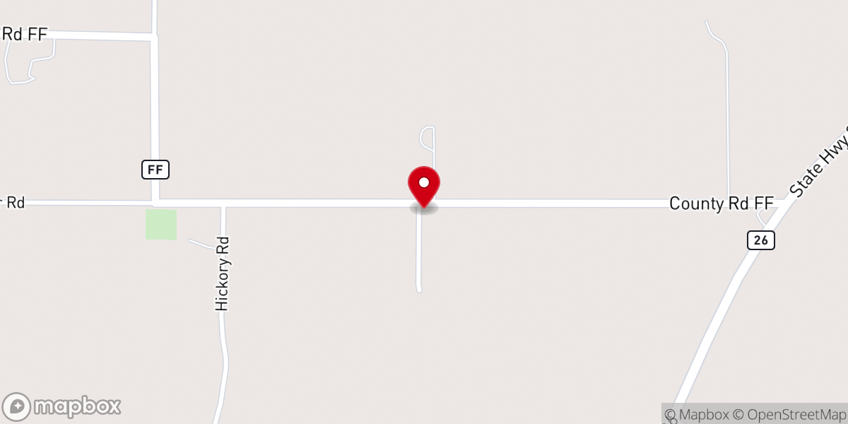 Map showing location of Peniel Welsh Chapel