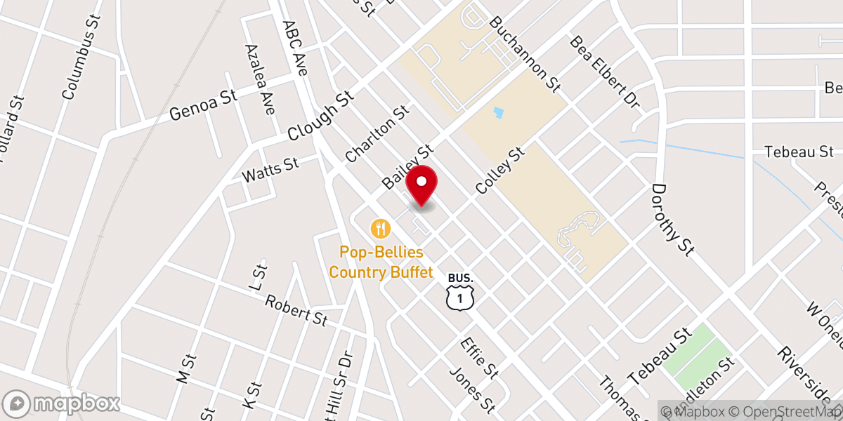 Map showing location of Greater Saint Paul Missionary Baptist Church