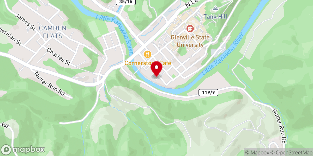Map showing location of Glenville Church of Christ