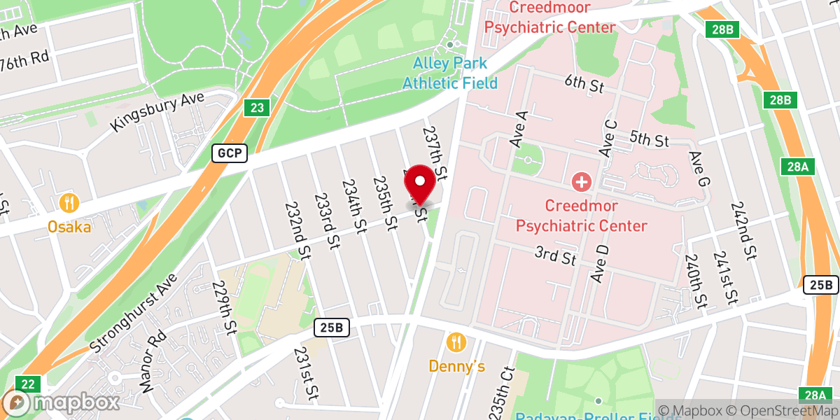 Map showing location of New York Chromaharp Playing Association Inc
