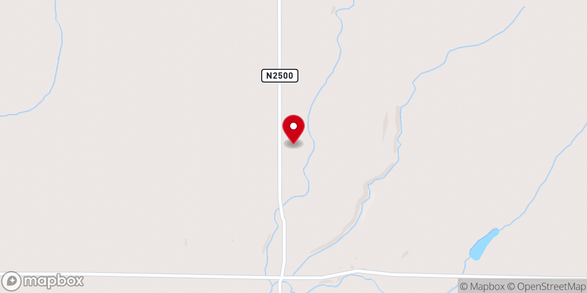 Map showing location of Etna Church