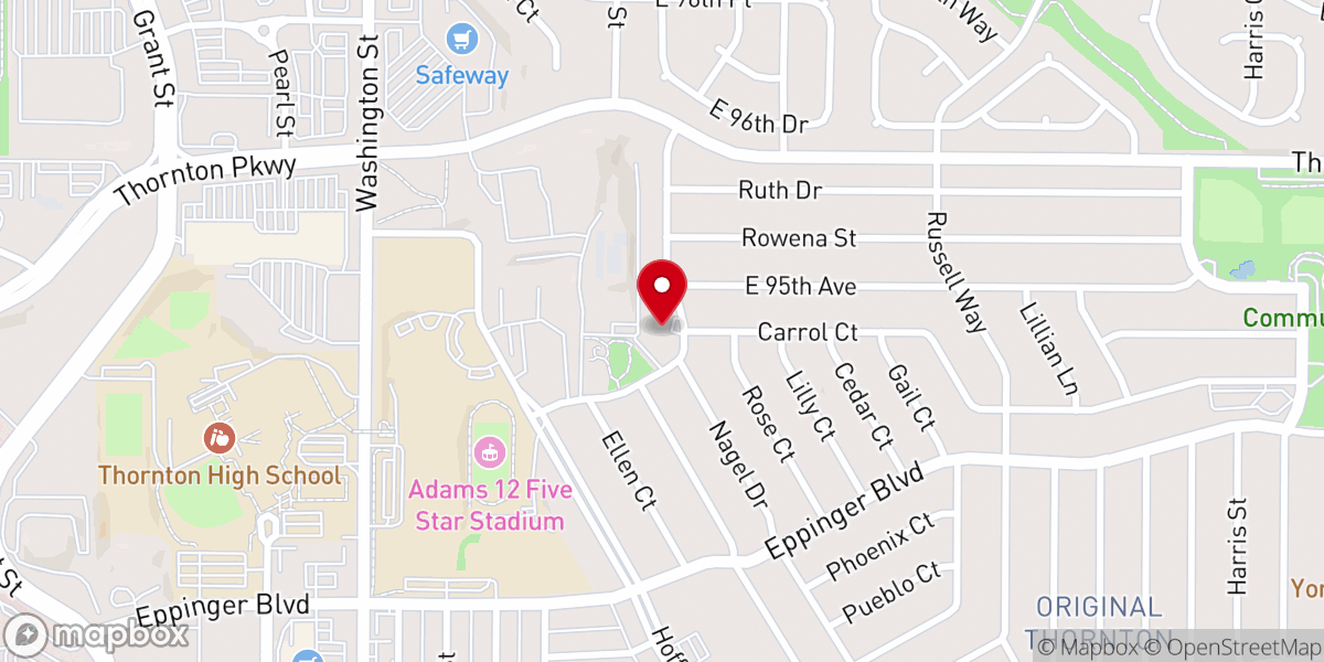 Map showing location of The New Ministry Outreach Church