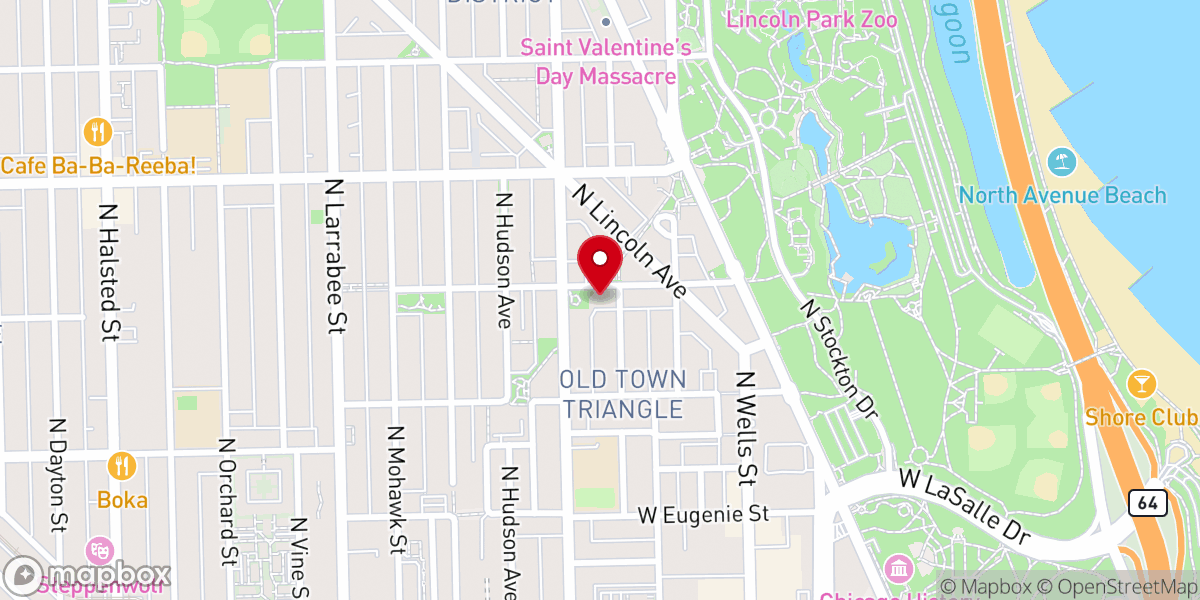 Map showing location of Church of the Three Crosses
