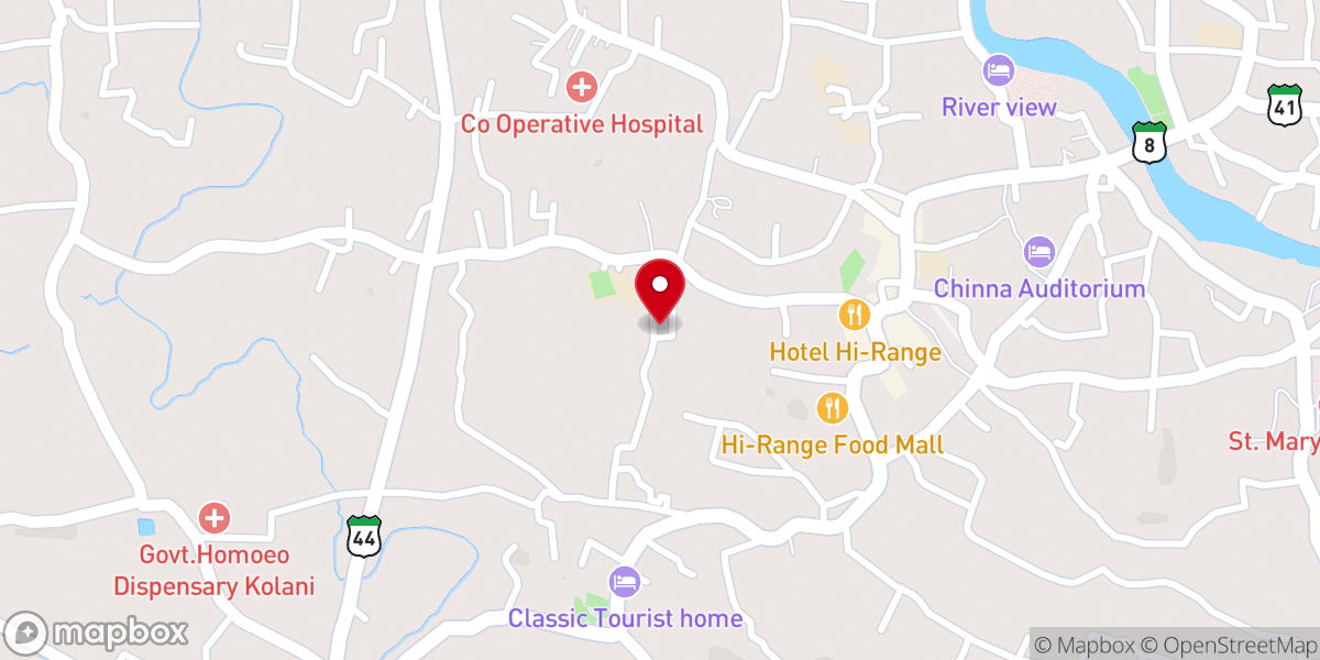 Map showing location of St. Michael's Cemetery Chapel