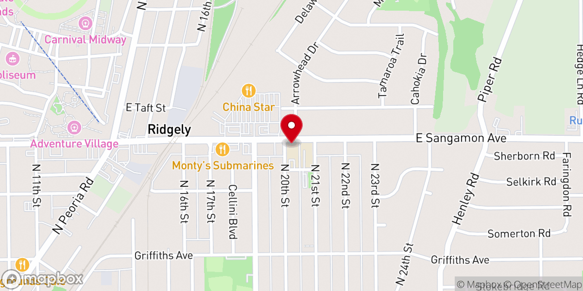 Map showing location of St Aloysius Catholic Church