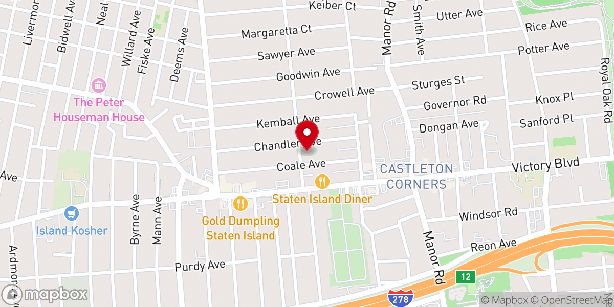 Map showing location of Bethany Lutheran Brethren Church