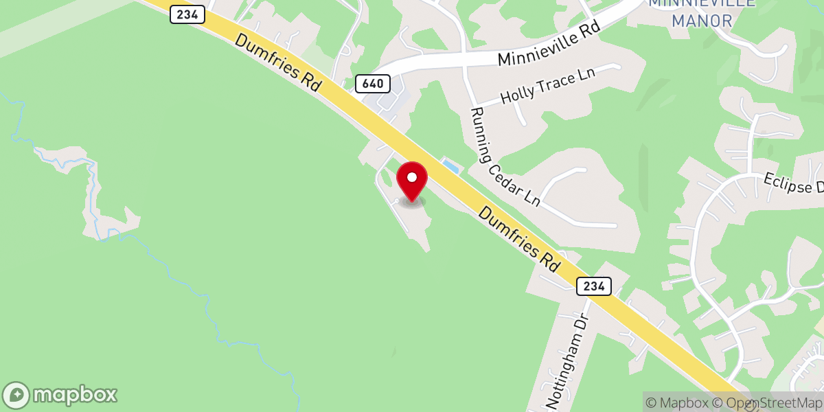 Map showing location of Hope Hill Church