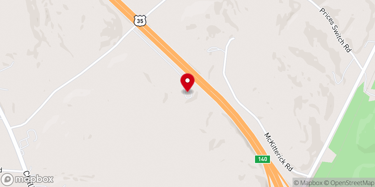 Map showing location of Freedom Baptist Church