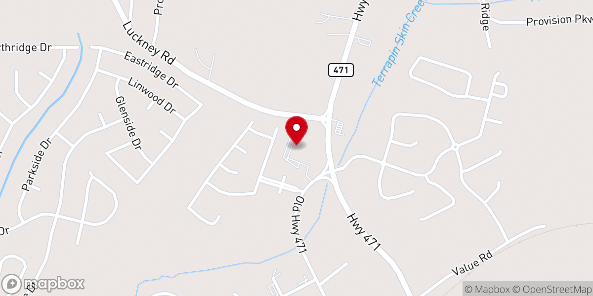 Map showing location of North Brandon Church of Christ