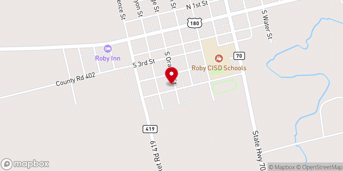 Map showing location of Iglesia Bautista Calvario Roby