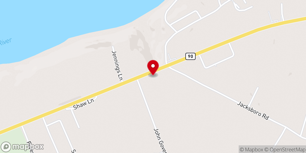 Map showing location of Simpson Memorial United Methodist Church