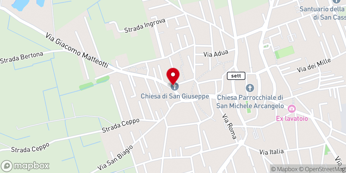 Map showing location of Oratorio di San Giuseppe