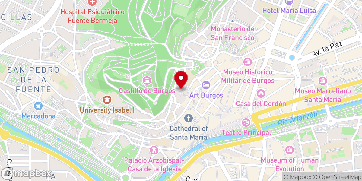 Map showing location of Centro de Arte "Caja de Burgos" - CAB