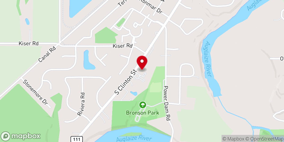 Map showing location of Defiance Church of Christ