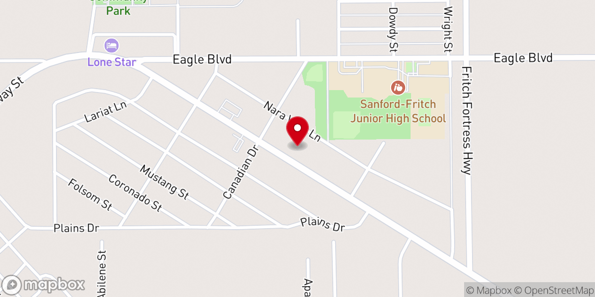 Map showing location of Faith Baptist Church