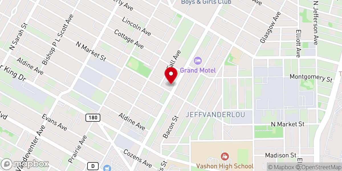 Map showing location of St. Josephine Bakhita Parish