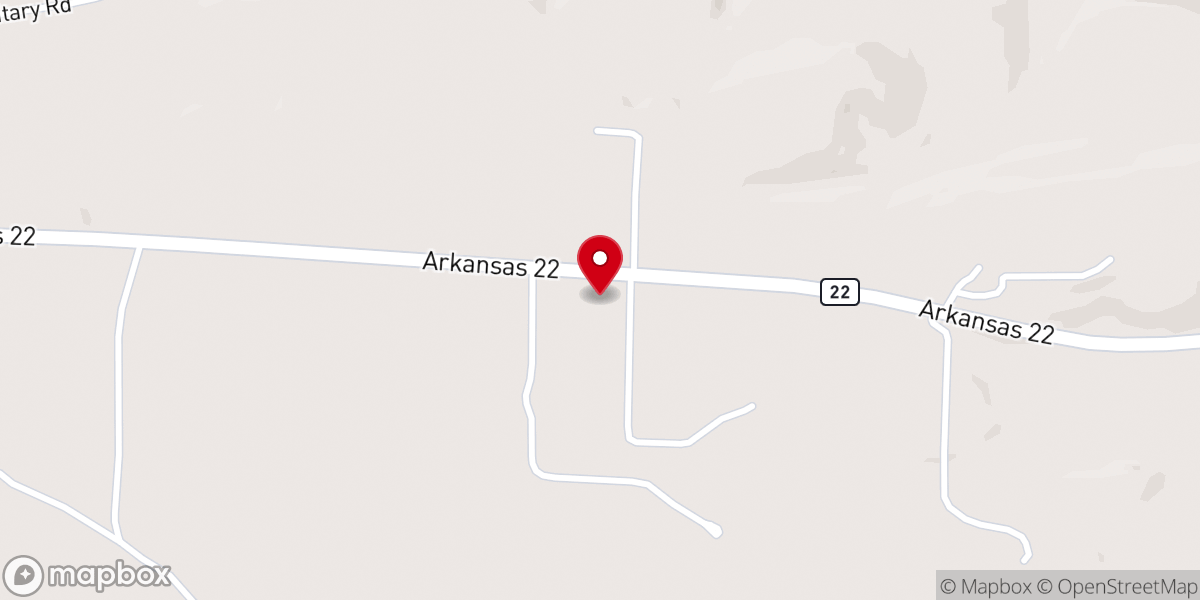 Map showing location of Crestview Baptist Church