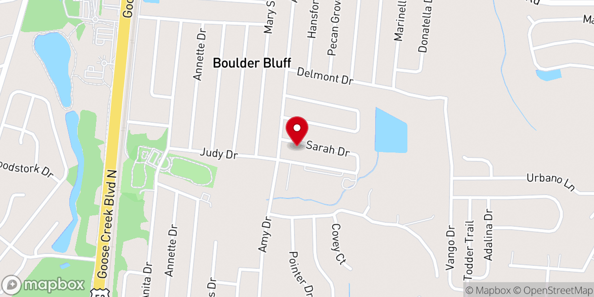 Map showing location of Open Door Bible Baptist Church