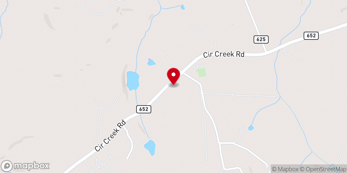 Map showing location of Boones Chapel Church-Brethren