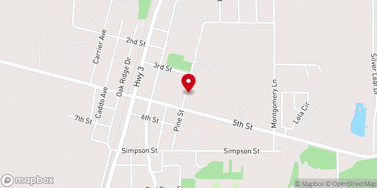 Map showing location of Benton United Pentecostal Church