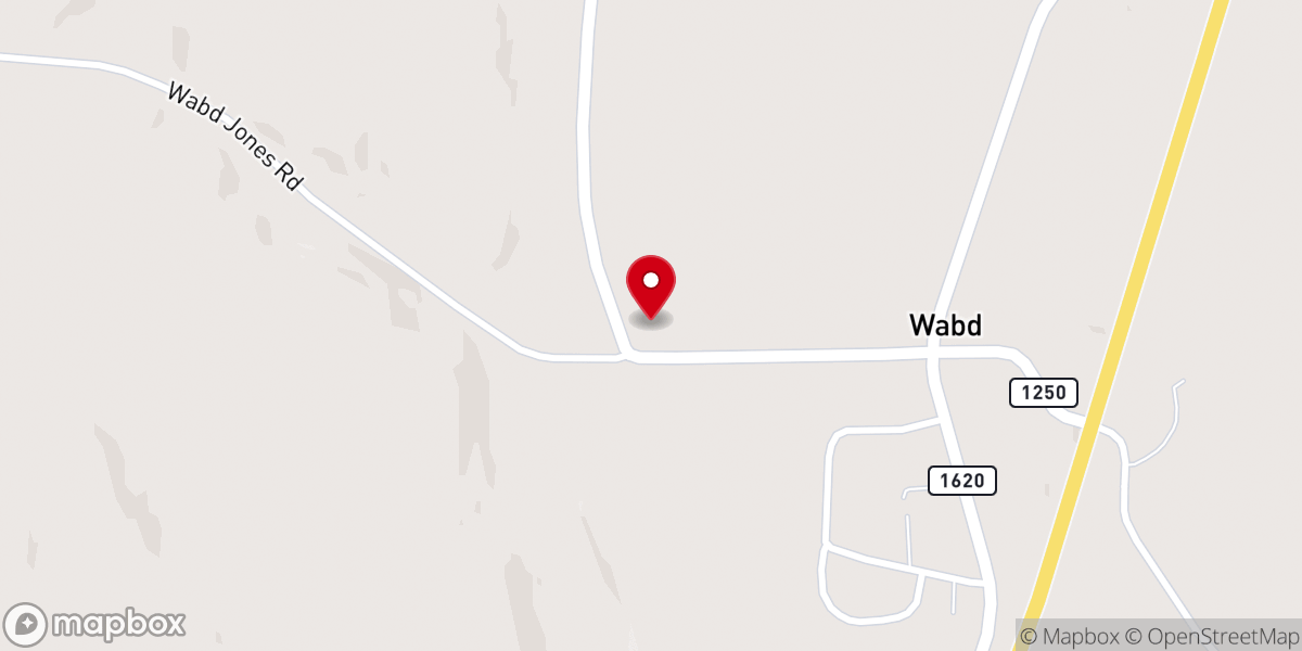Map showing location of Skegg Creek Church