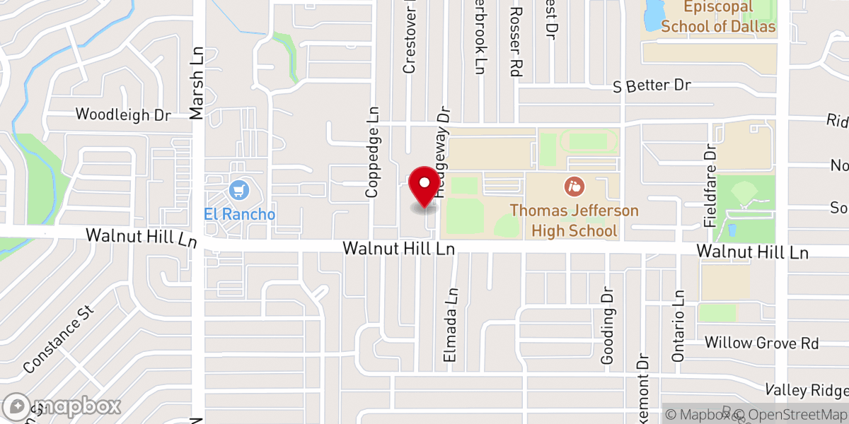 Map showing location of Northway Church