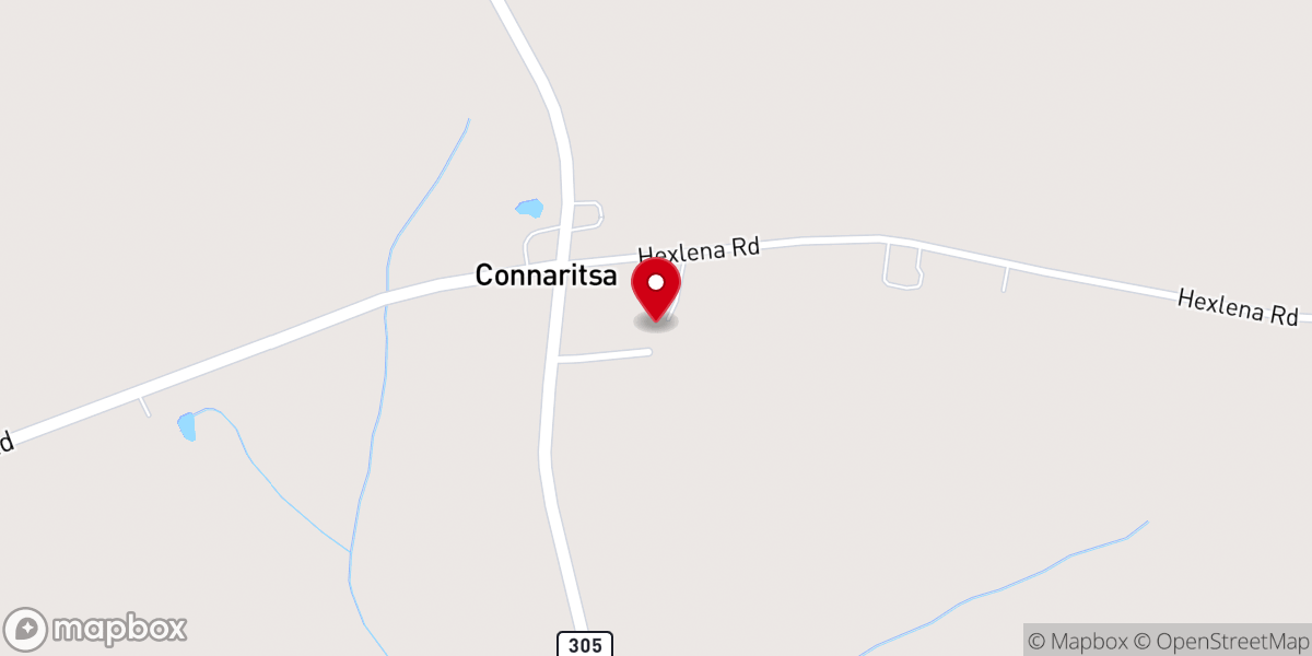 Map showing location of Tabernacle of Praise Church