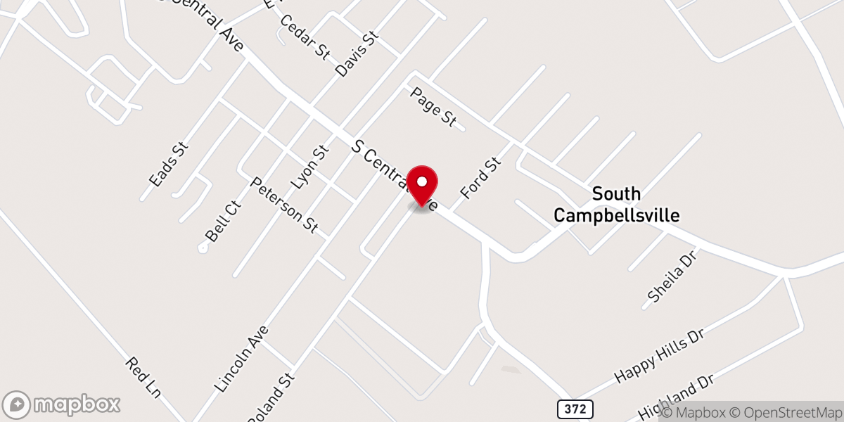 Map showing location of St Andrew United Methodist Church