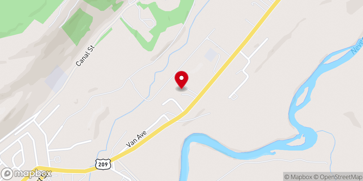 Map showing location of Echo Grace Church Port Jervis