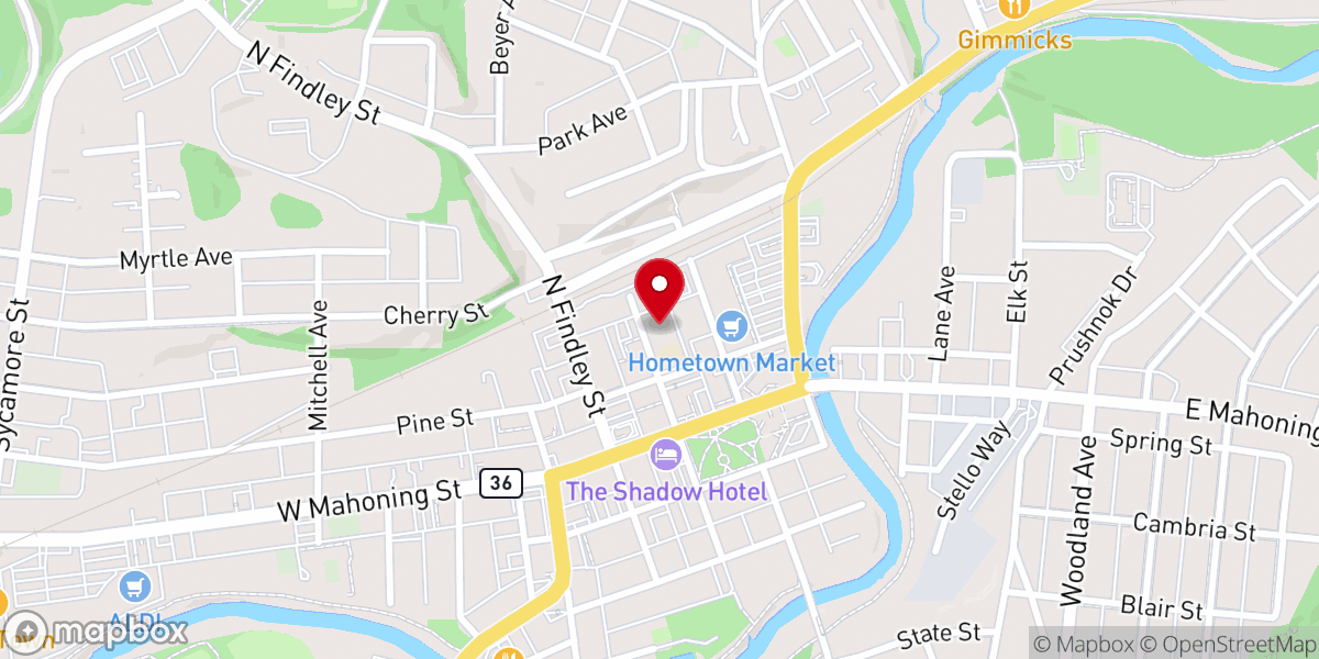 Map showing location of Tri County Church | Punxsutawney