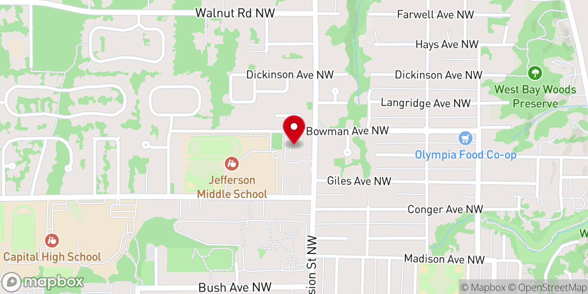 Map showing location of Calvary Chapel