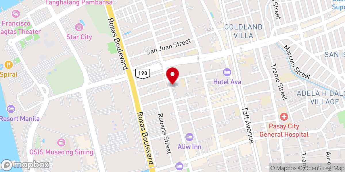 Map showing location of Our Lady of Sorrows Parish Church - 25, Pasay City (Archdiocese of Manila)